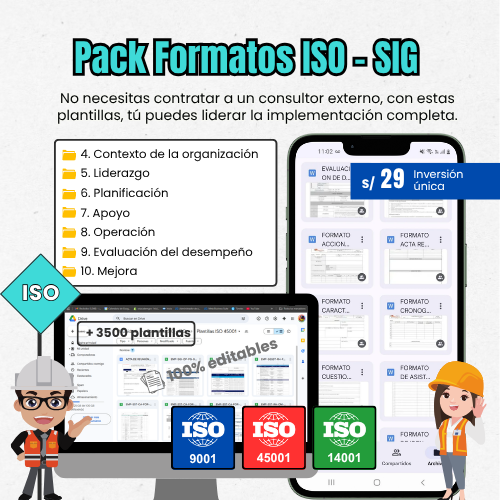 Plantillas editables ISO