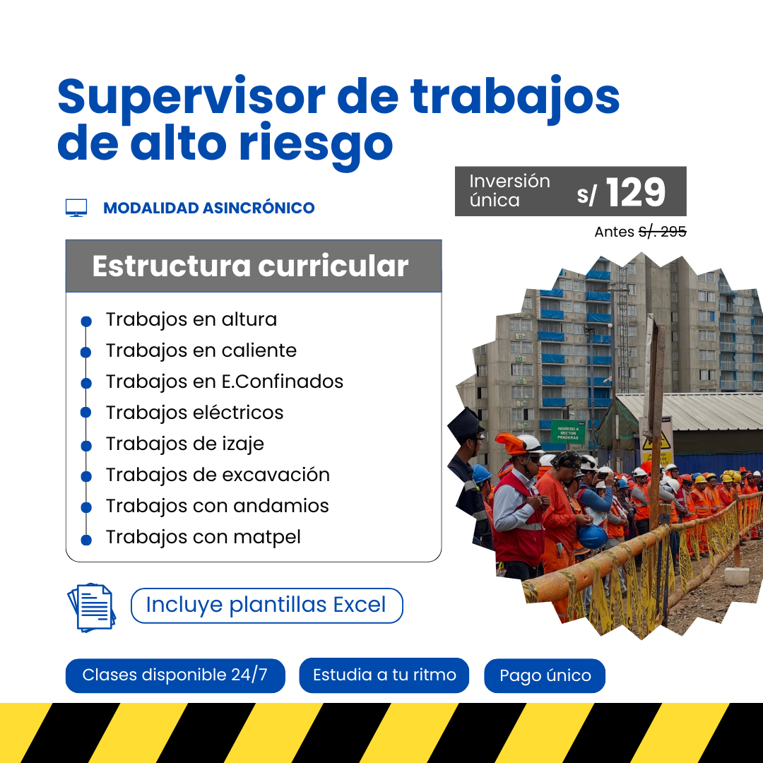 Supervisor de Trabajos de alto riesgo